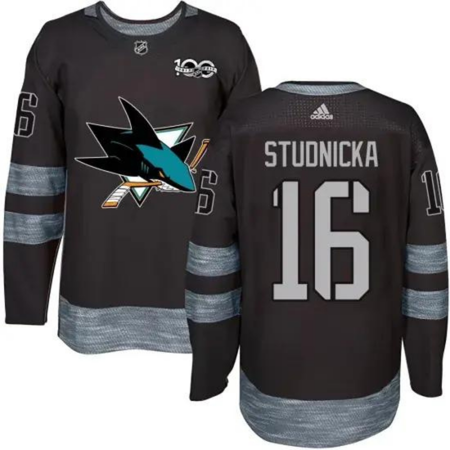 NHL Jack Studnicka San Jose Sharks 16 Jersey