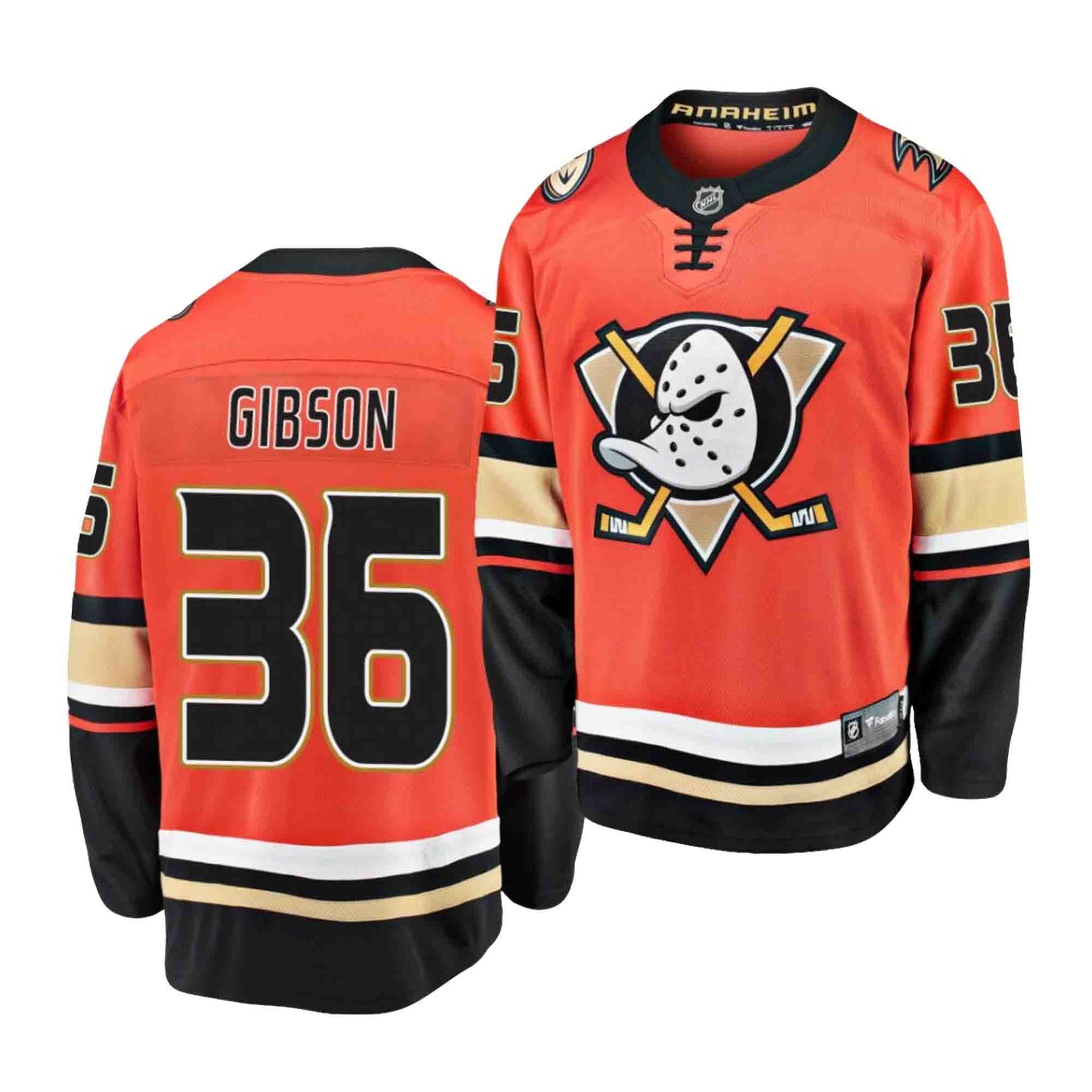 NHL John Gibson Anaheim Ducks 36 Jersey