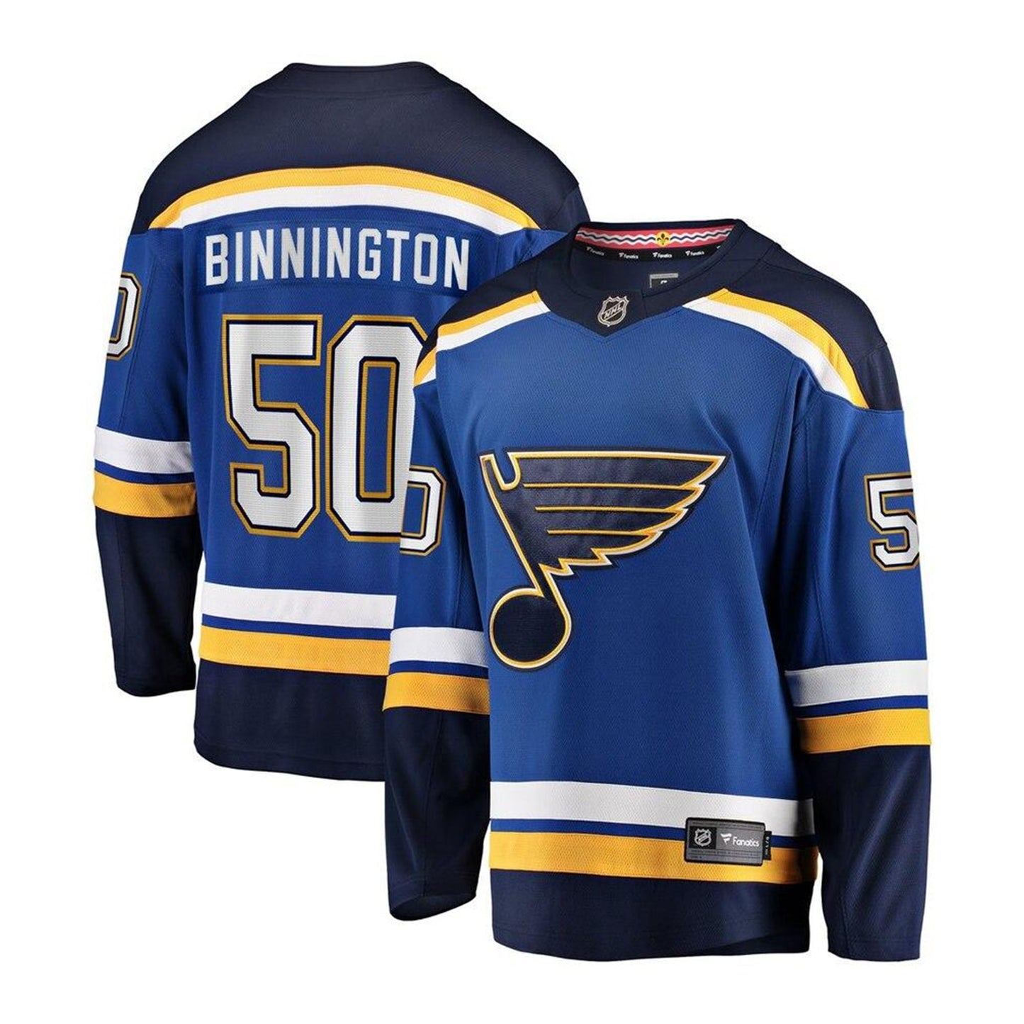 NHL Jordan Binnington St. Louis Blues 50 Jersey