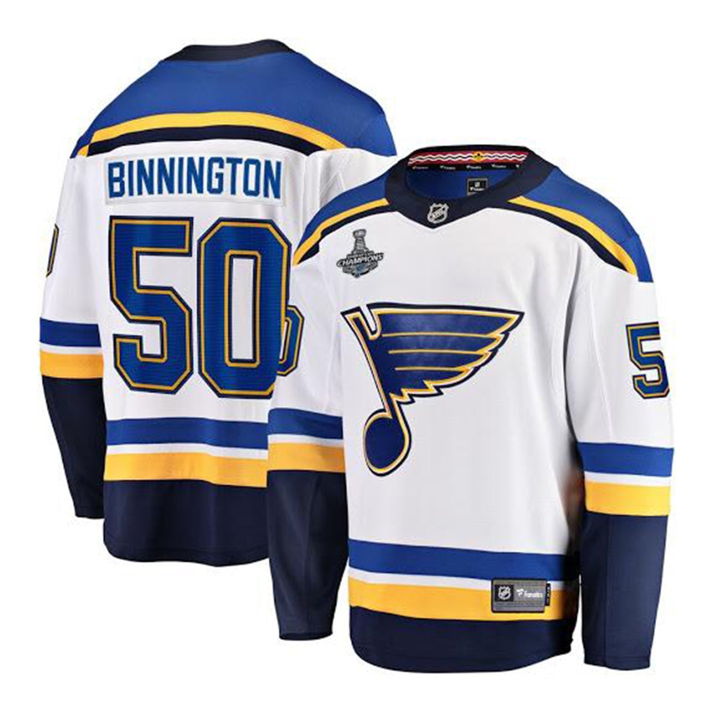 NHL Jordan Binnington St. Louis Blues 50 Jersey