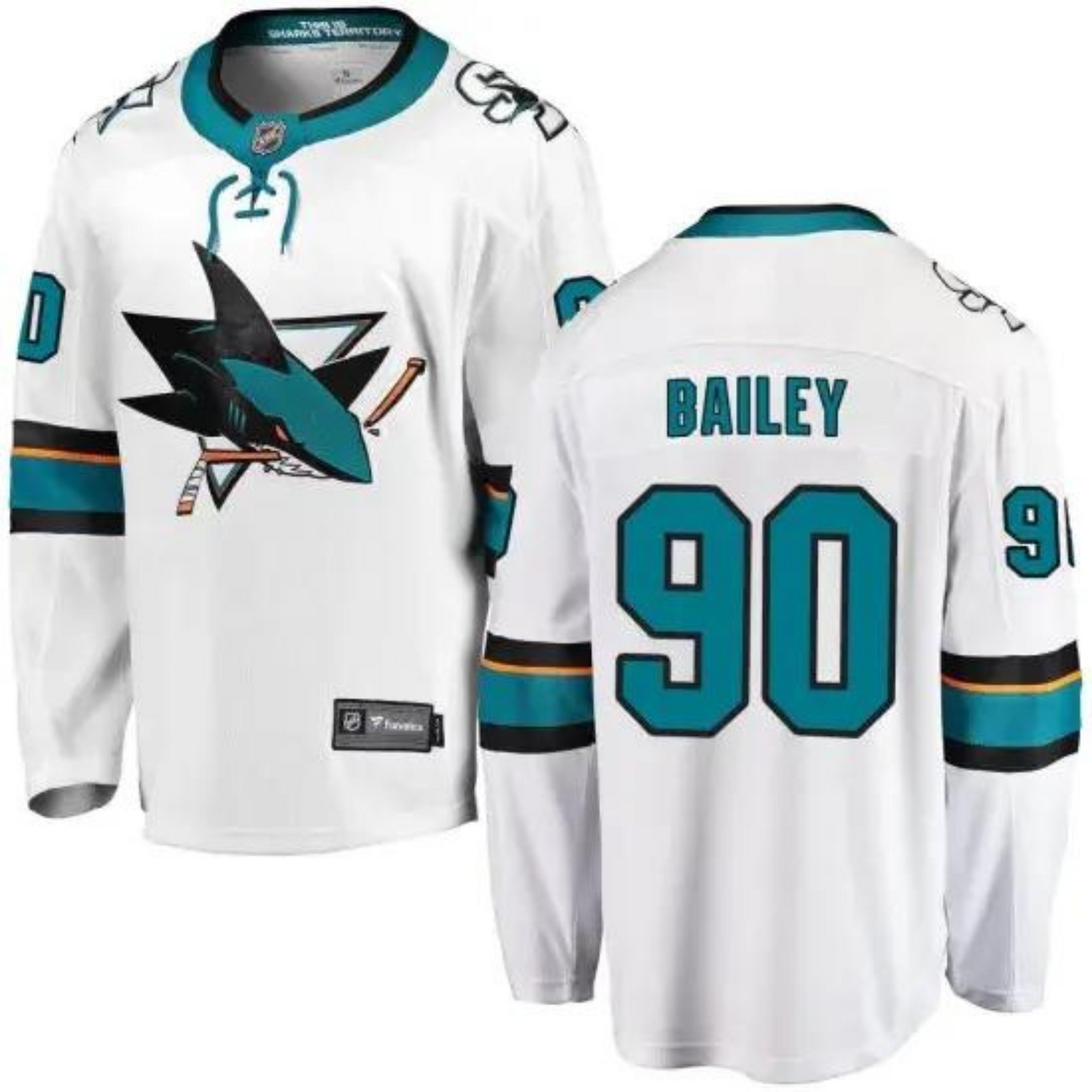 NHL Justin Bailey San Jose Sharks 90 Jersey