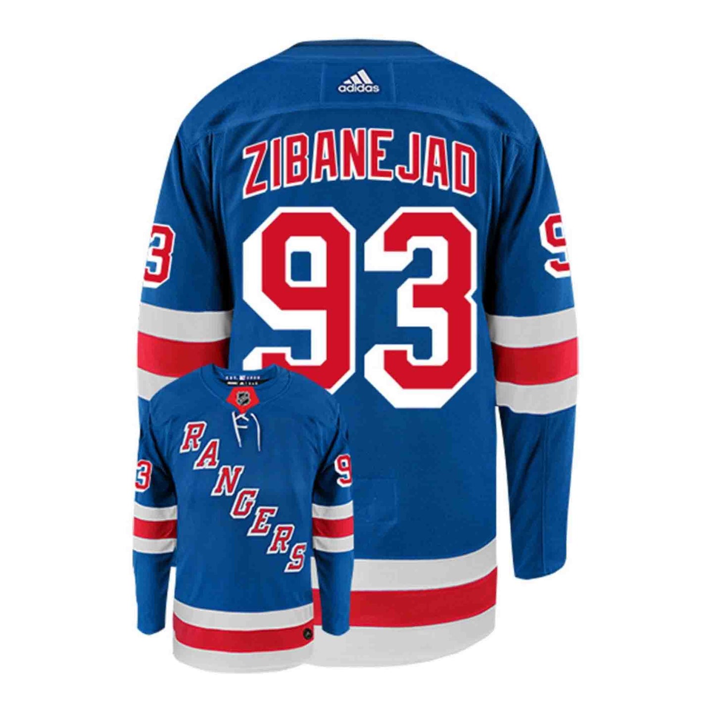 NHL Mika Zibanejad New York Rangers 93 Jersey