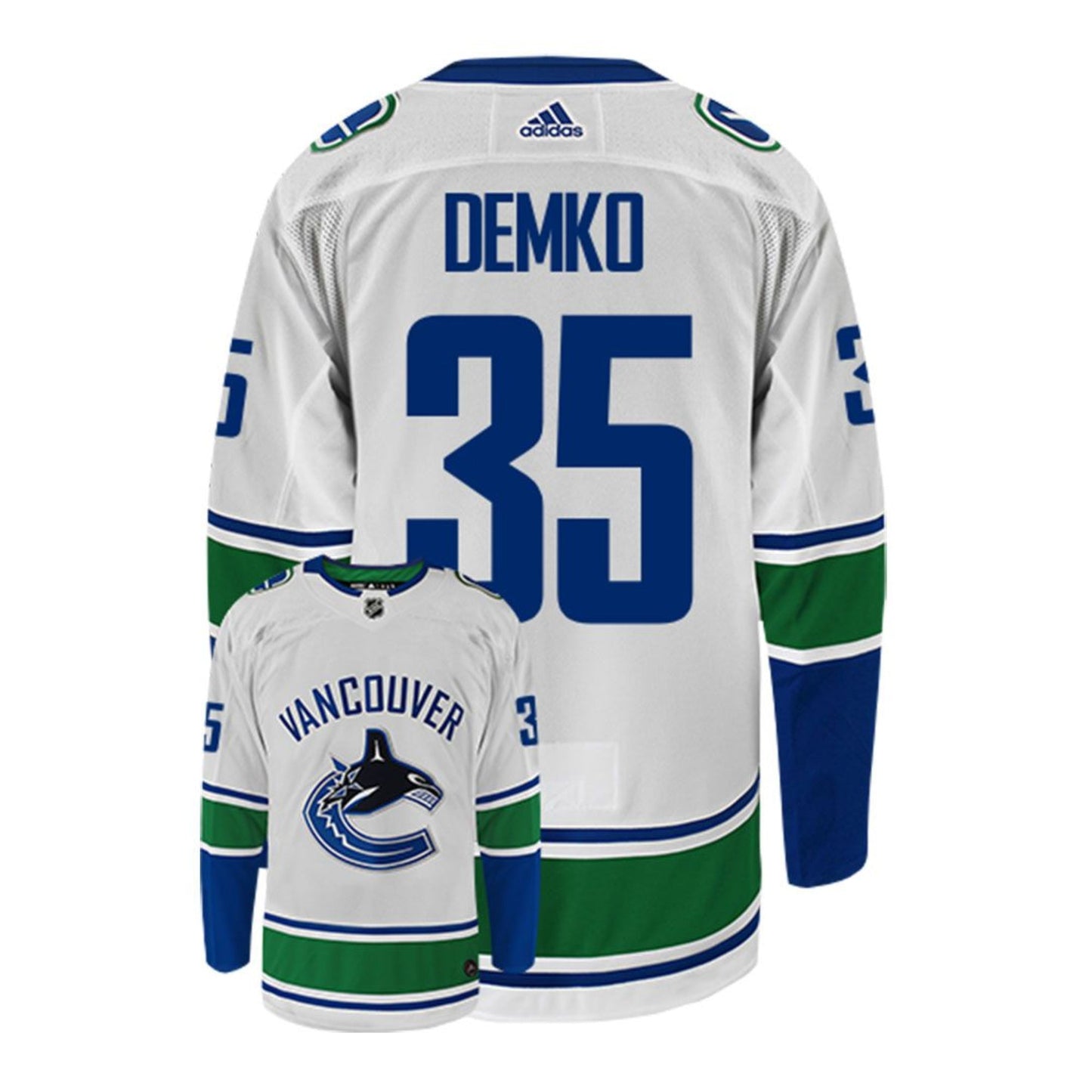 NHL Thatcher Demko Vancouver Canucks 35 Jersey