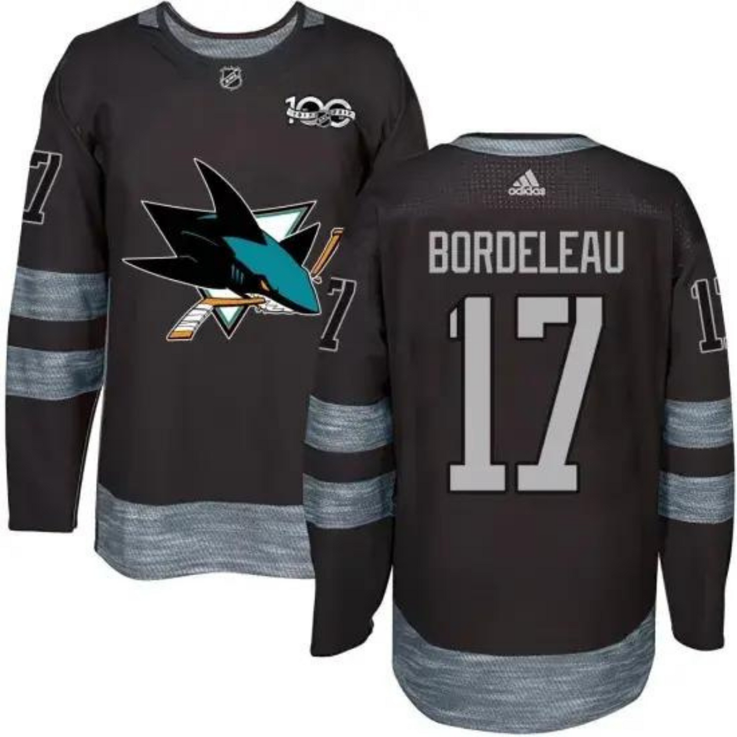 NHL Thomas Bordeleau San Jose Sharks 17 Jersey