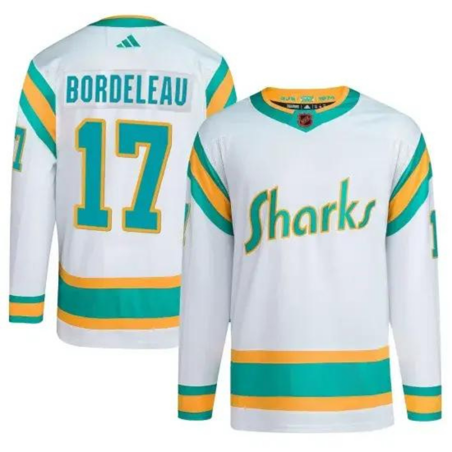 NHL Thomas Bordeleau San Jose Sharks 17 Jersey