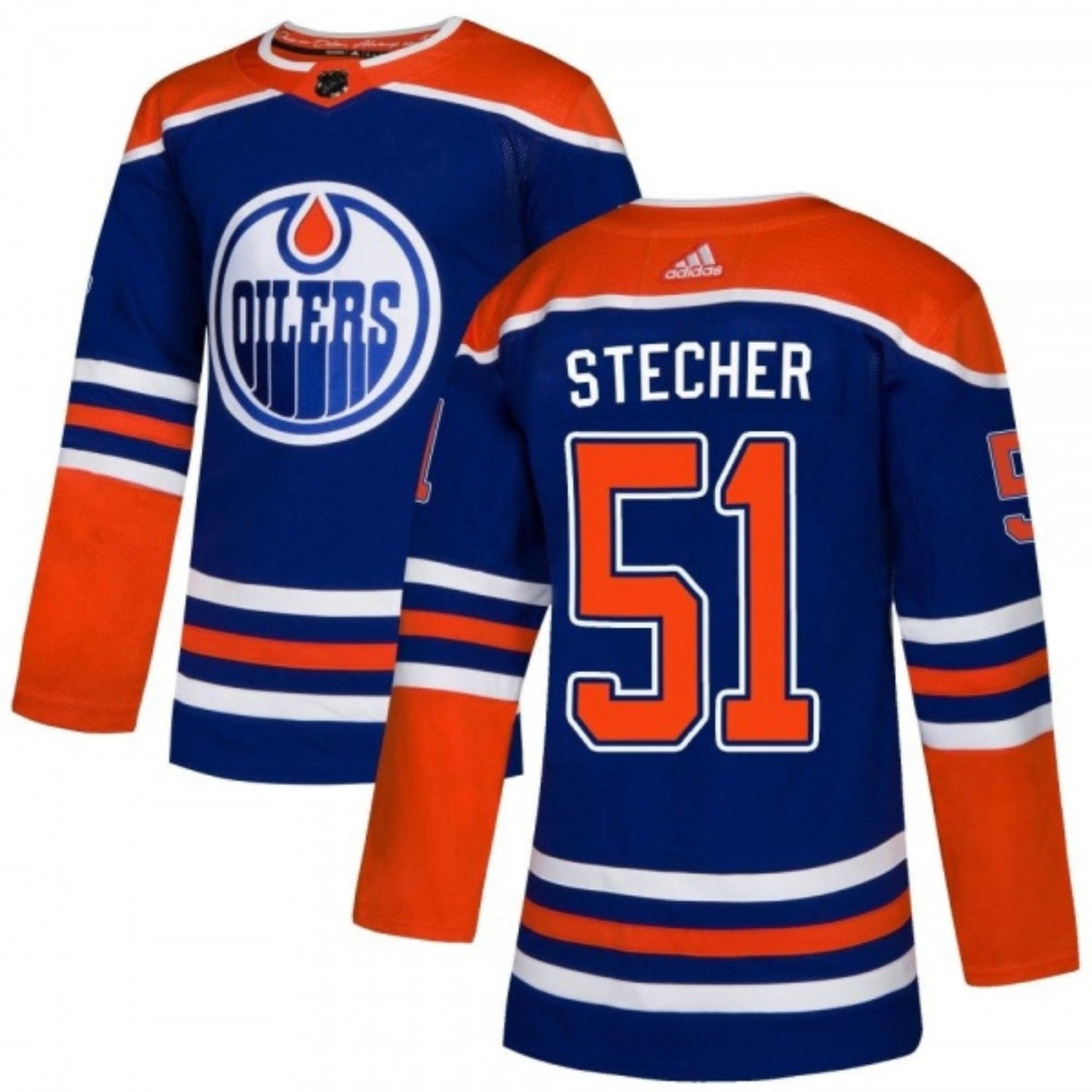 NHL Troy Stecher Edmonton Oilers 51 Jersey