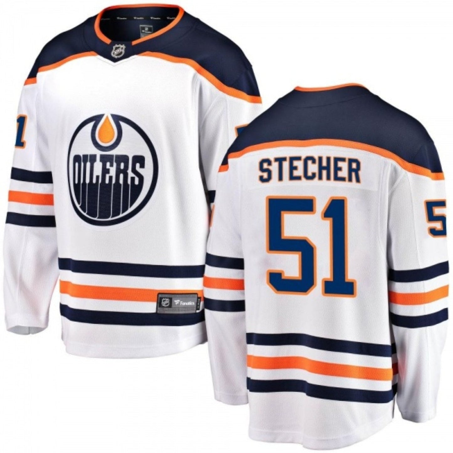NHL Troy Stecher Edmonton Oilers 51 Jersey