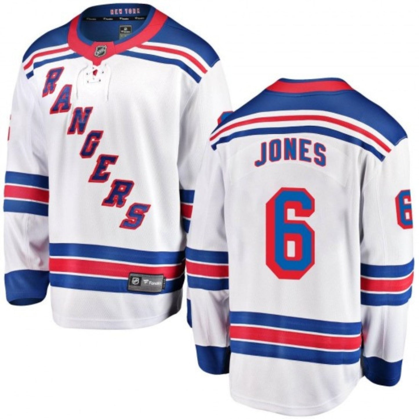 NHL Zac Jones New York Rangers 6 Jersey
