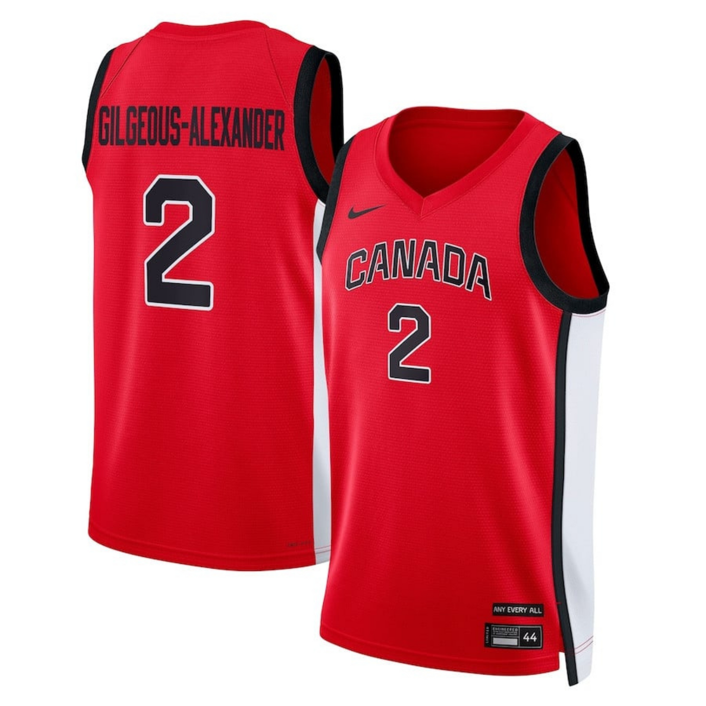 Olympic Shai Gilgeous-Alexander Team Canada 2 Jersey
