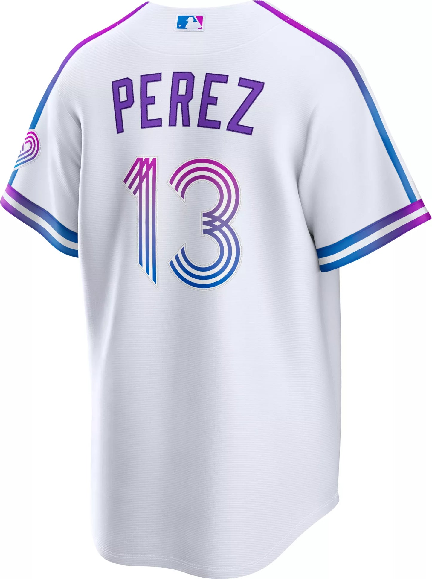 Baseball jersey with 'Perez' and number '13' on a white background