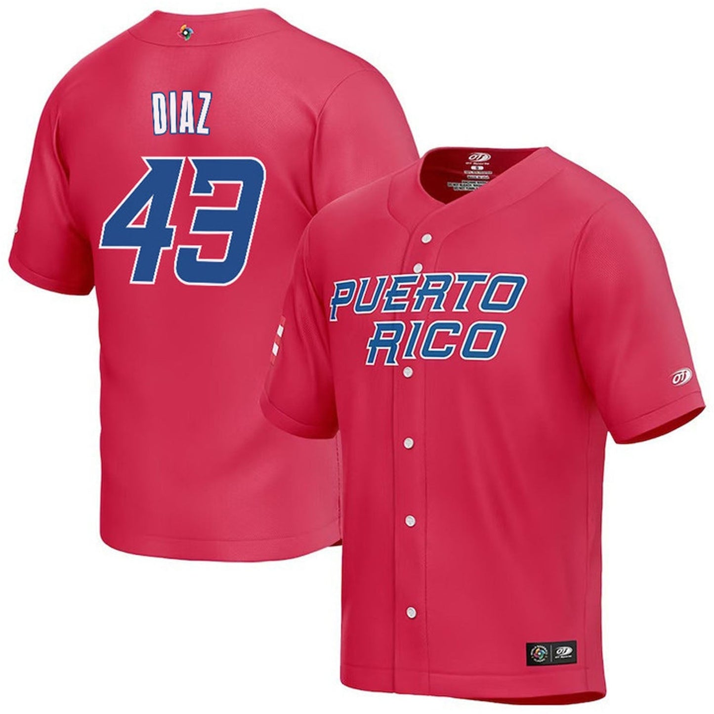 WBC Alexis Diaz Puerto Rico 43 Jersey
