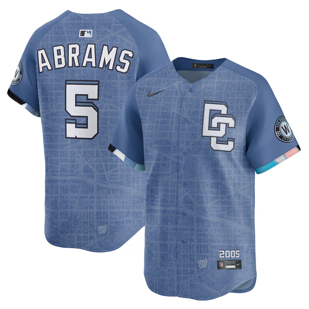 CJ Abrams Washington Nationals 2025-26 City Connect Limited Jersey - Blue