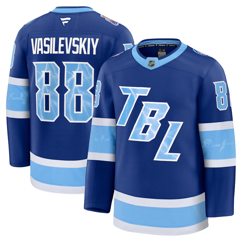 Andrei Vasilevskiy Tampa Bay Lightning Stadium Series Premium Jersey - Blue