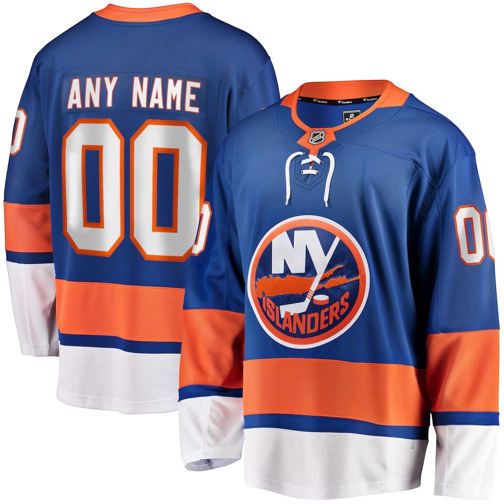 New York Islanders Home Breakaway Custom Jersey in blue