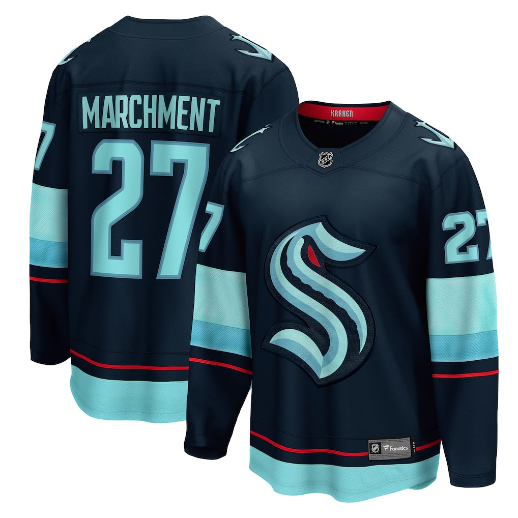 Mason Marchment Seattle Kraken Home Breakaway Jersey - Deep Sea Blue