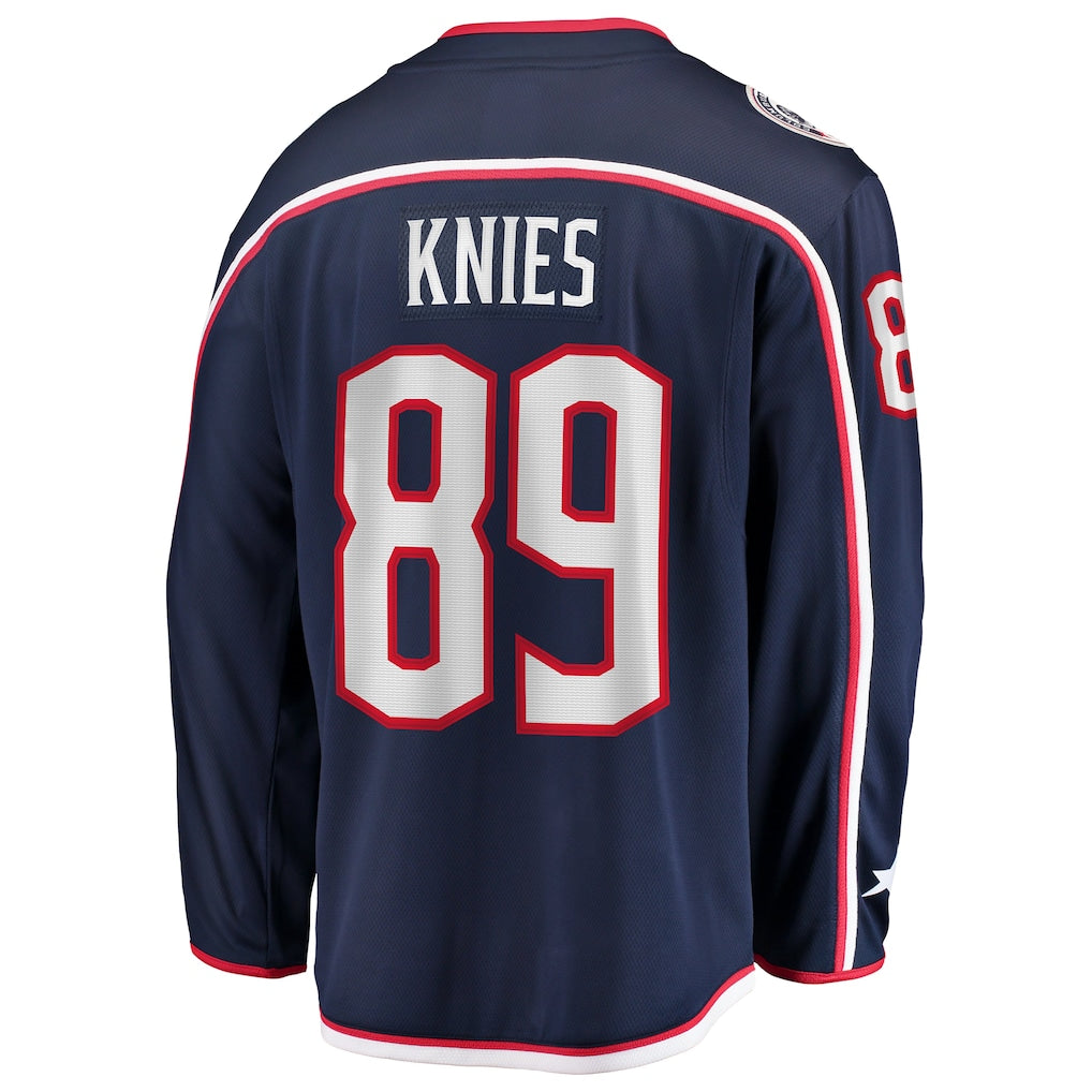 Matthew Knies #89 Columbus Blue Jackets Hockey Jersey