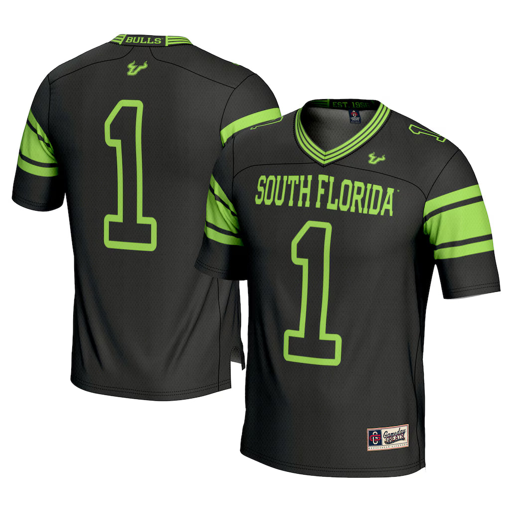 #1 South Florida Bulls GameDay Greats Football Jersey - Black -