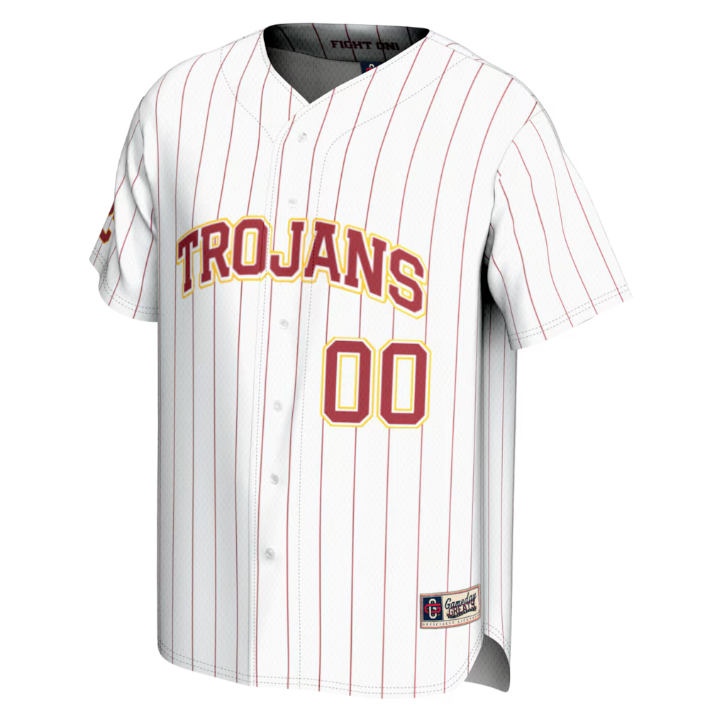 USC Trojans GameDay Greats NIL Pick-A-Player Baseball Lightweight Jersey - White -