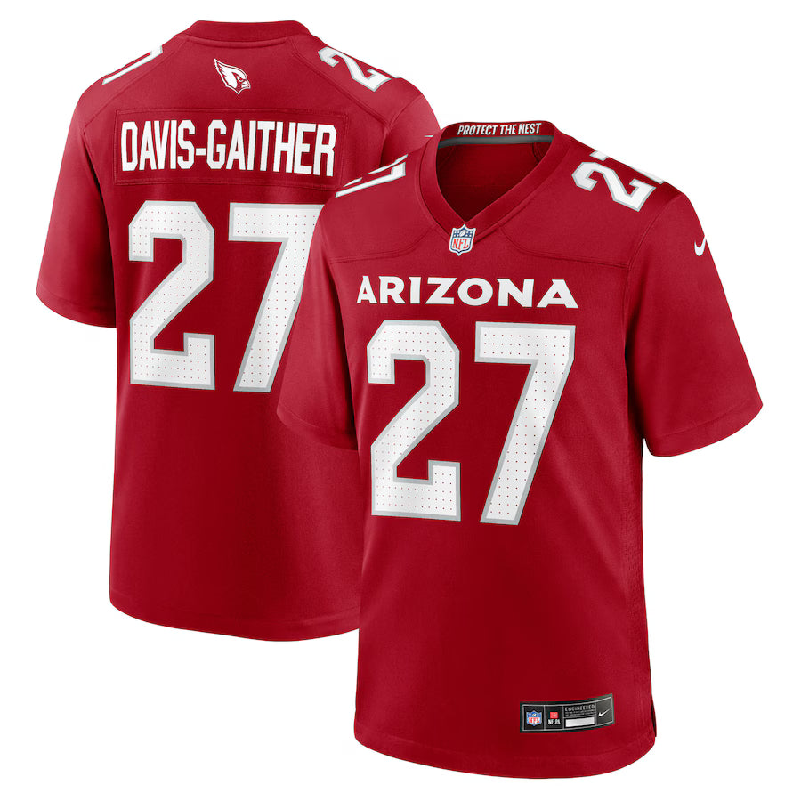 Akeem Davis Gaither Arizona Cardinals Team Game Jersey - Cardinal - NFL