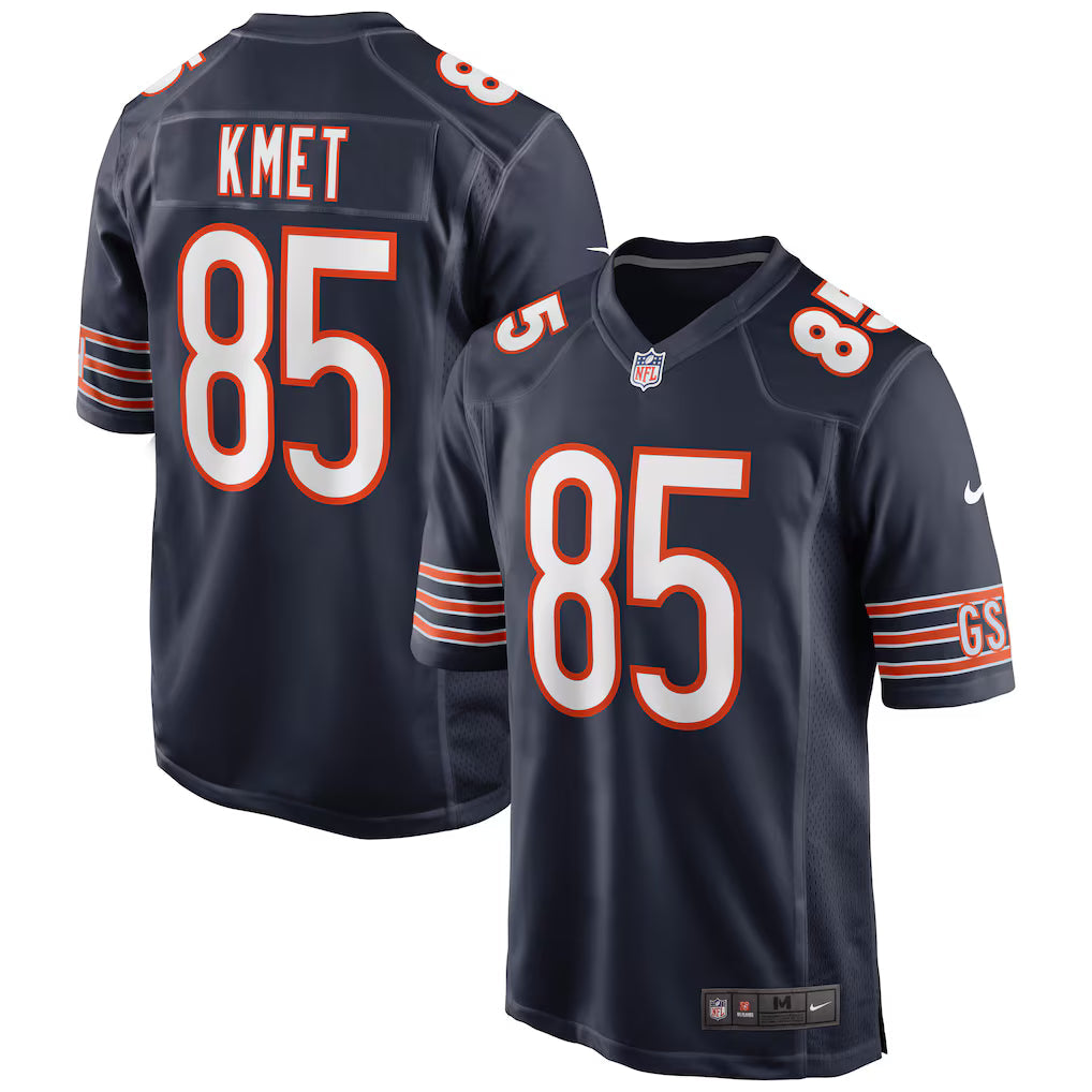 Cole Kmet #85 Chicago Bears Football Jersey - Navy