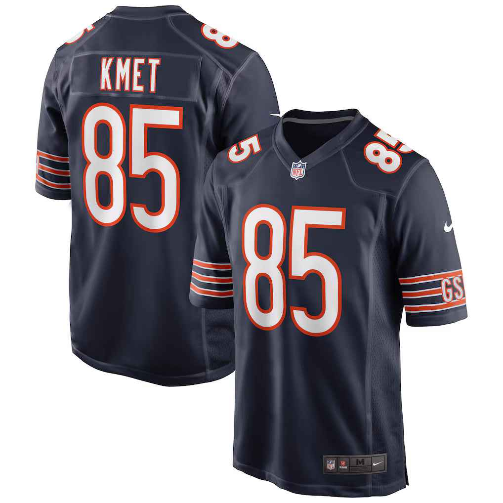 Cole Kmet #85 Chicago Bears Football Jersey - Navy