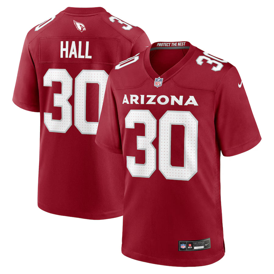 Darren Hall Arizona Cardinals Team Game Jersey - Cardinal -NFL