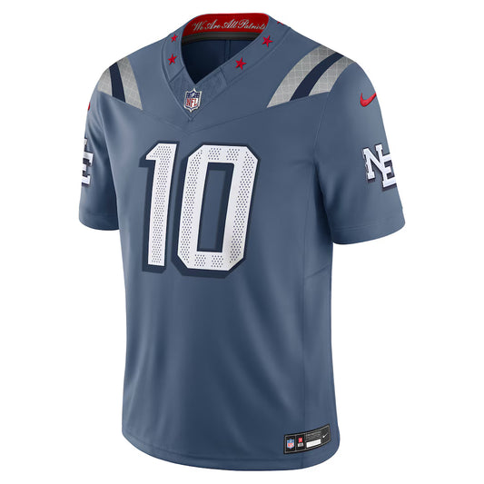 Drake Maye New England Patriots 2025 Rivalries Collection Limited Jersey - Storm Blue - NFL