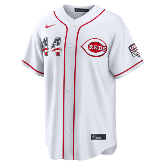 Elly De La Cruz Cincinnati Reds USA 250 Fourth of July Home Baseball Jersey â White