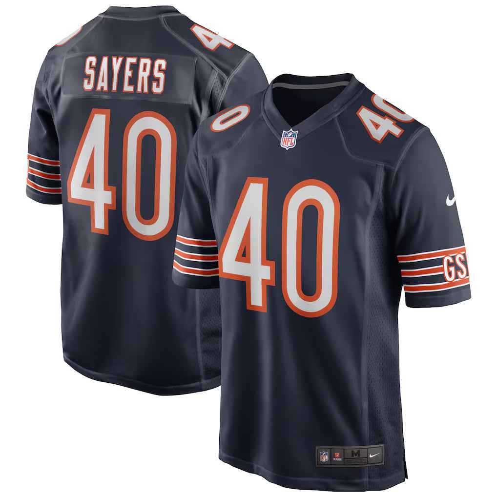 Gale Sayers #40 Chicago Bears Retired Player Football Jersey - Navy â product image