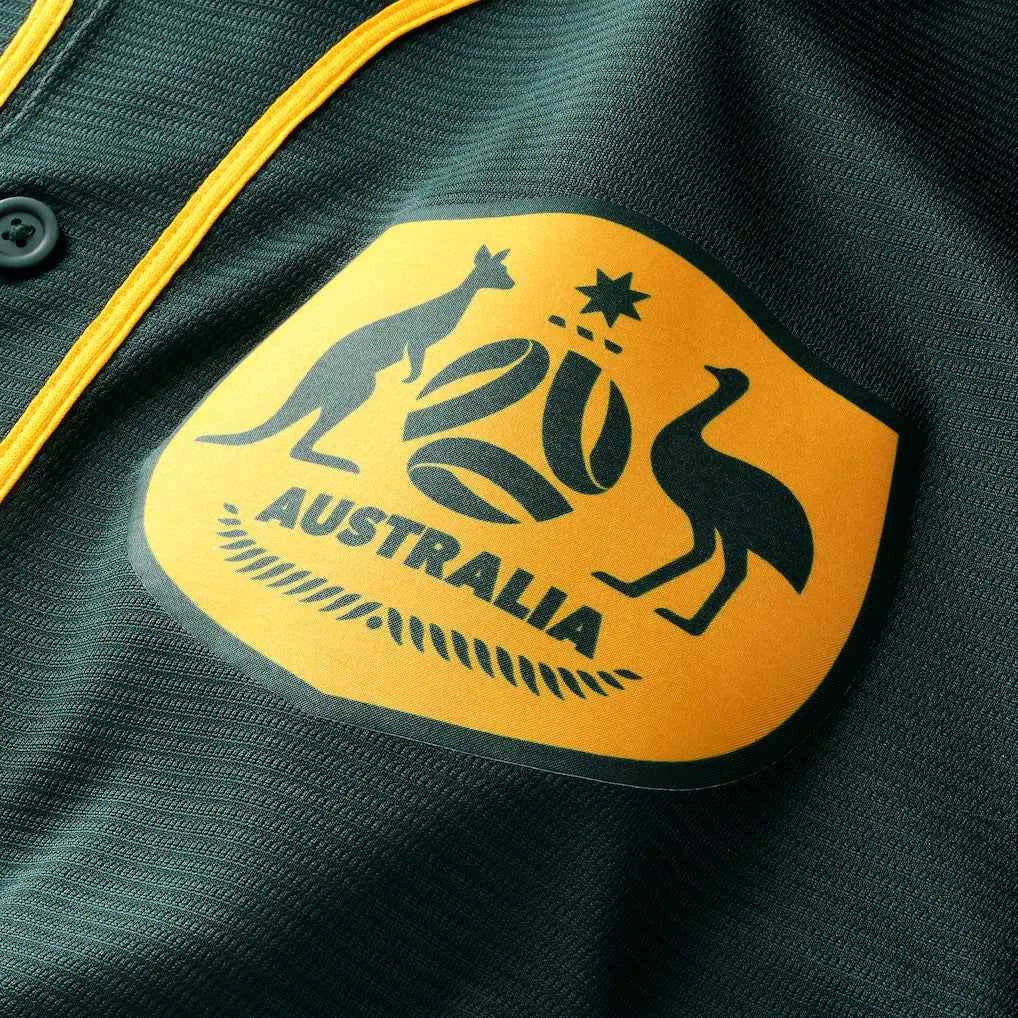 Australia National Baseball Team Stadium Replica Jersey - Green