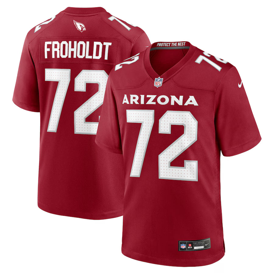 Hjalte Froholdt Arizona Cardinals Team Game Jersey - Cardinal -NFL