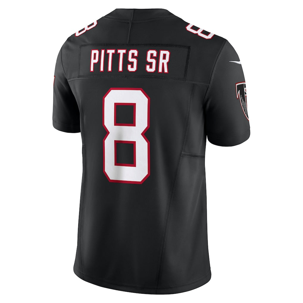 Kyle Pitts Sr. #8 Atlanta Falcons Football Jersey - Black