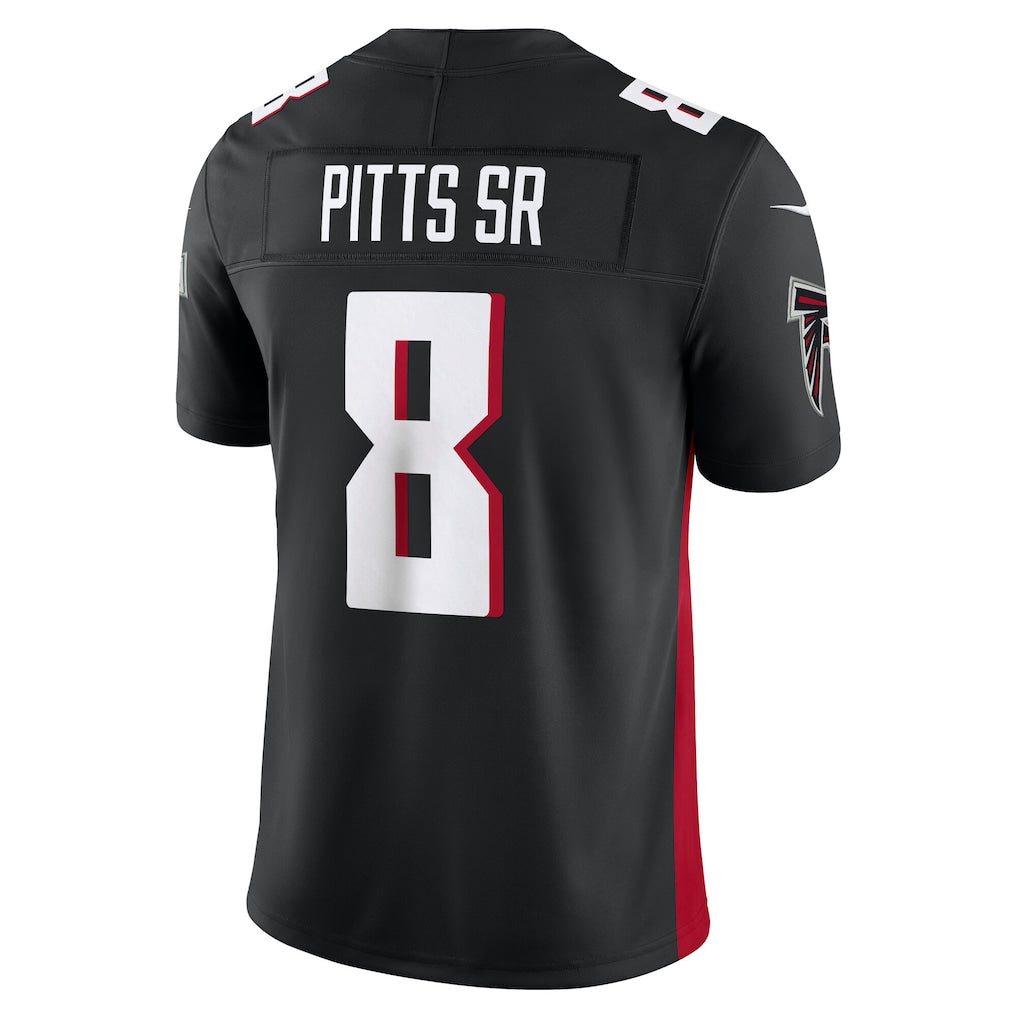 Kyle Pitts Sr. #8 Atlanta Falcons Custom Name & Number Black Football Fan Jersey