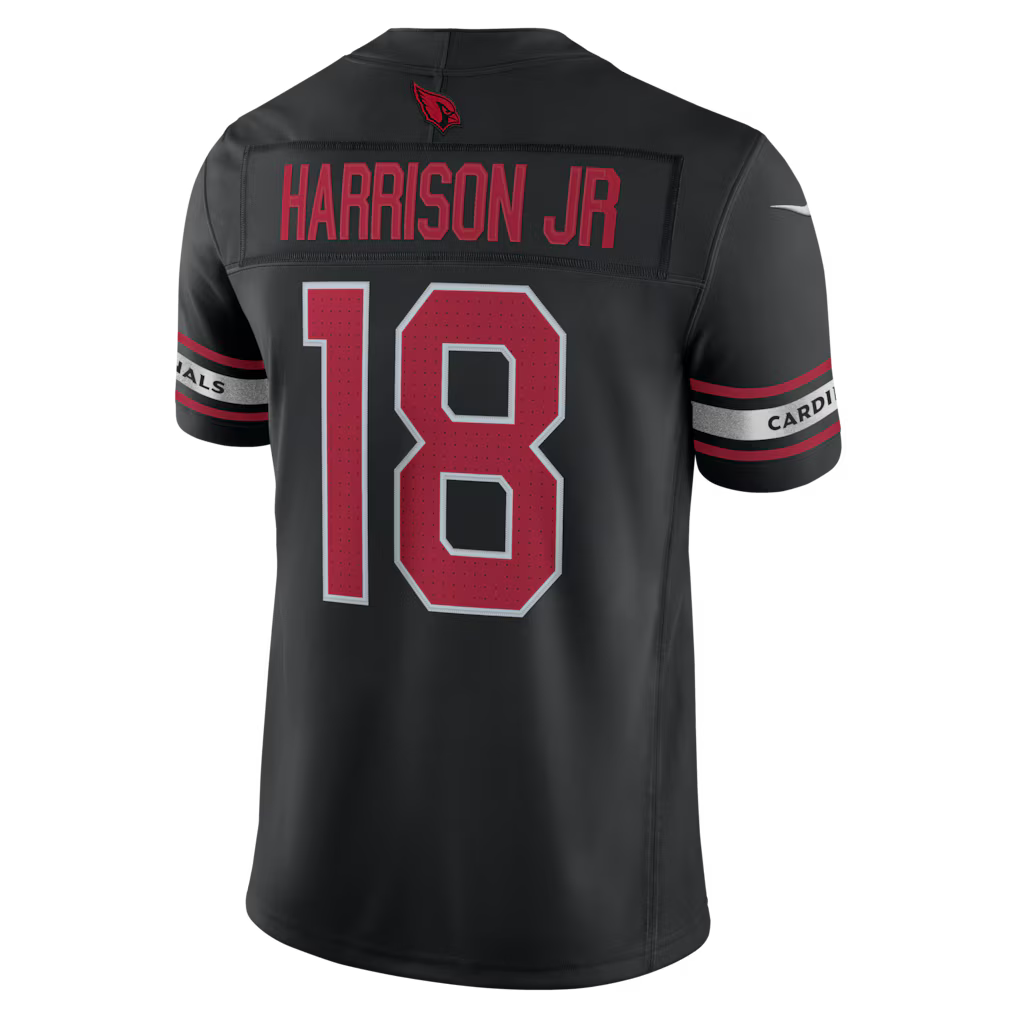 Marvin Harrison Jr. #18 Arizona Cardinals Black Football Fan Jersey