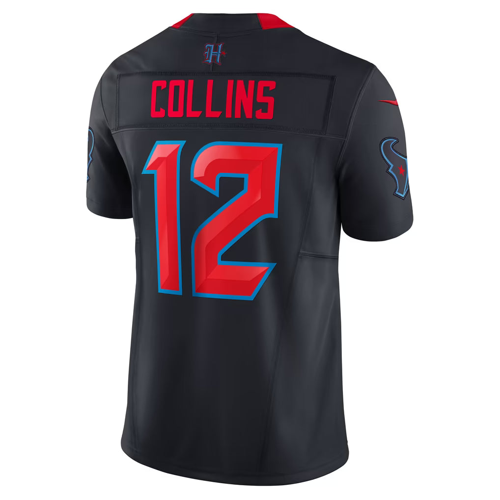 Nico Collins #12 Houston Texans Alternate 2 Vapor F.U.S.E. Limited Football Jersey