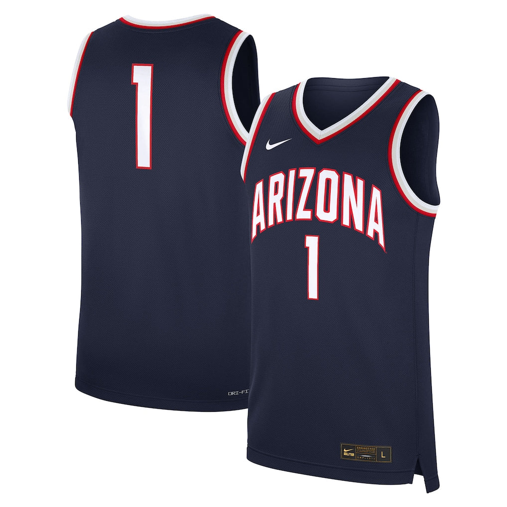 #1 Arizona Wildcats Road Jersey - Navy - NCAA