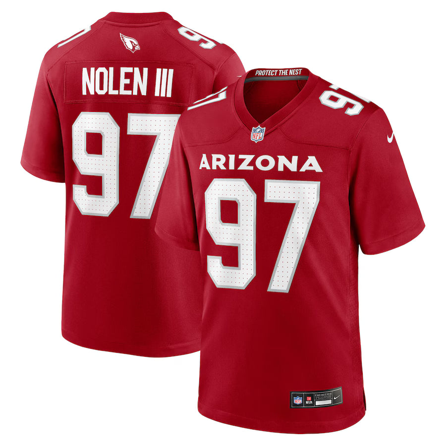 Walter Nolen Arizona Cardinals 2025 NFL Draft First Round Pick Game Jersey - Cardinal -NFL