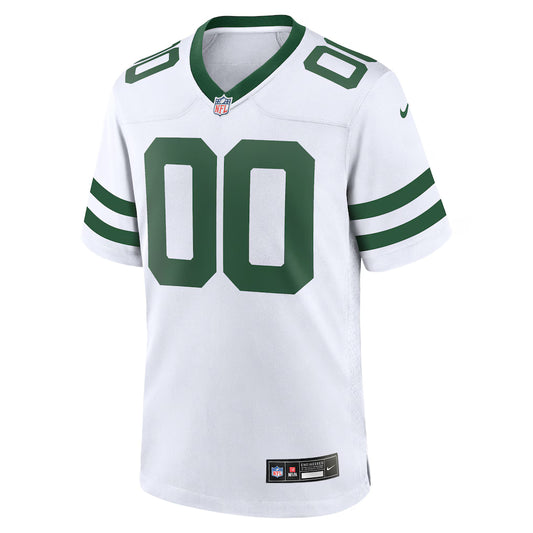 New York Jets White Custom Football Jersey