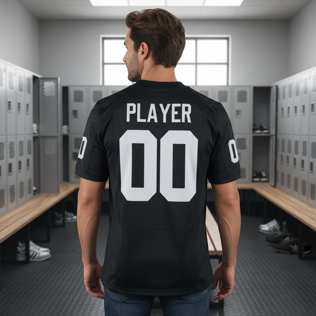 Sports Jersey Direct black Vanderbilt Commodores NIL Pick-A-Player game jersey with white numbers and 'PLAYER' on back.