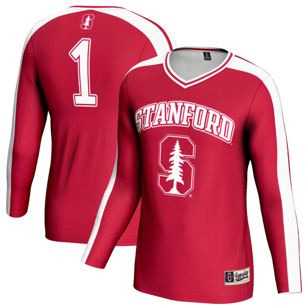 Stanford Cardinal GameDay Greats #1 Lightweight Volleyball Fashion Jersey - Cardinal -