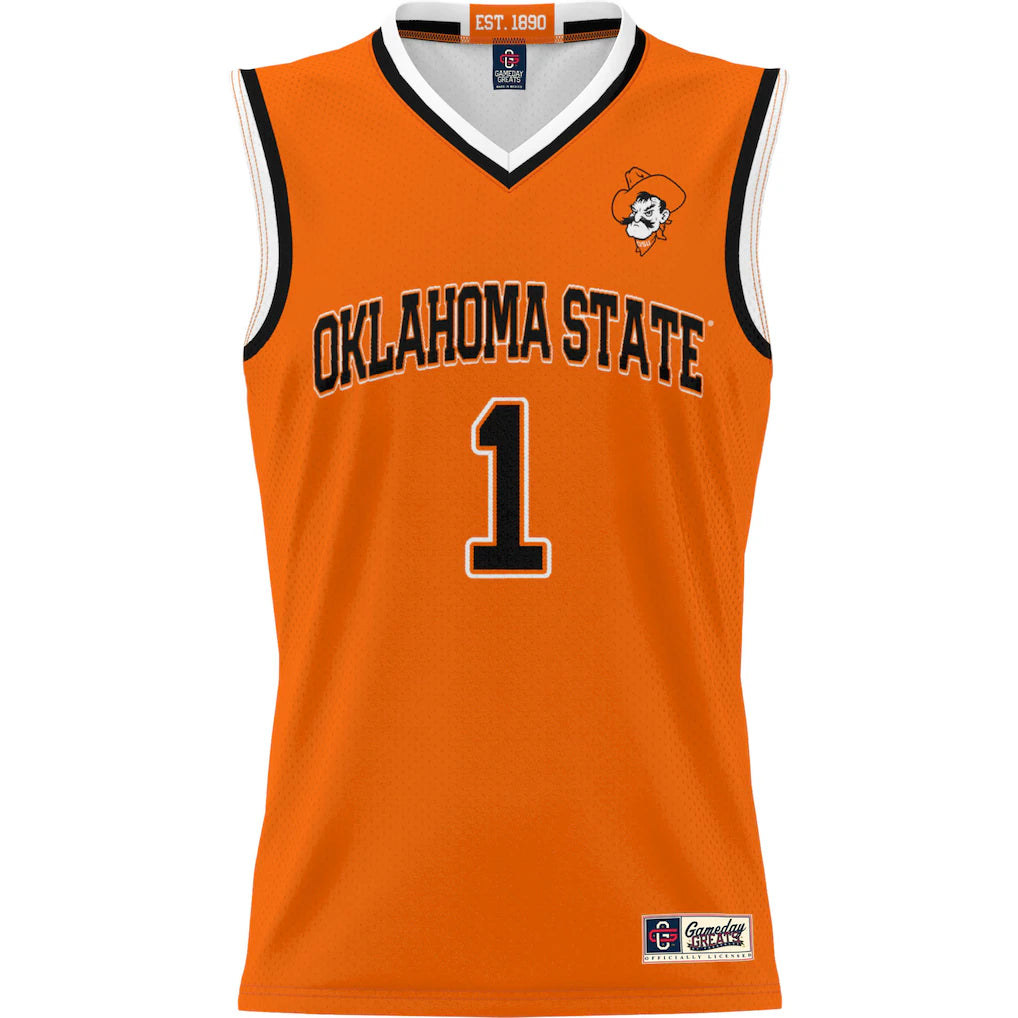 #1 Oklahoma State Cowboys GameDay Greats Lightweight Basketball Jersey - Orange -