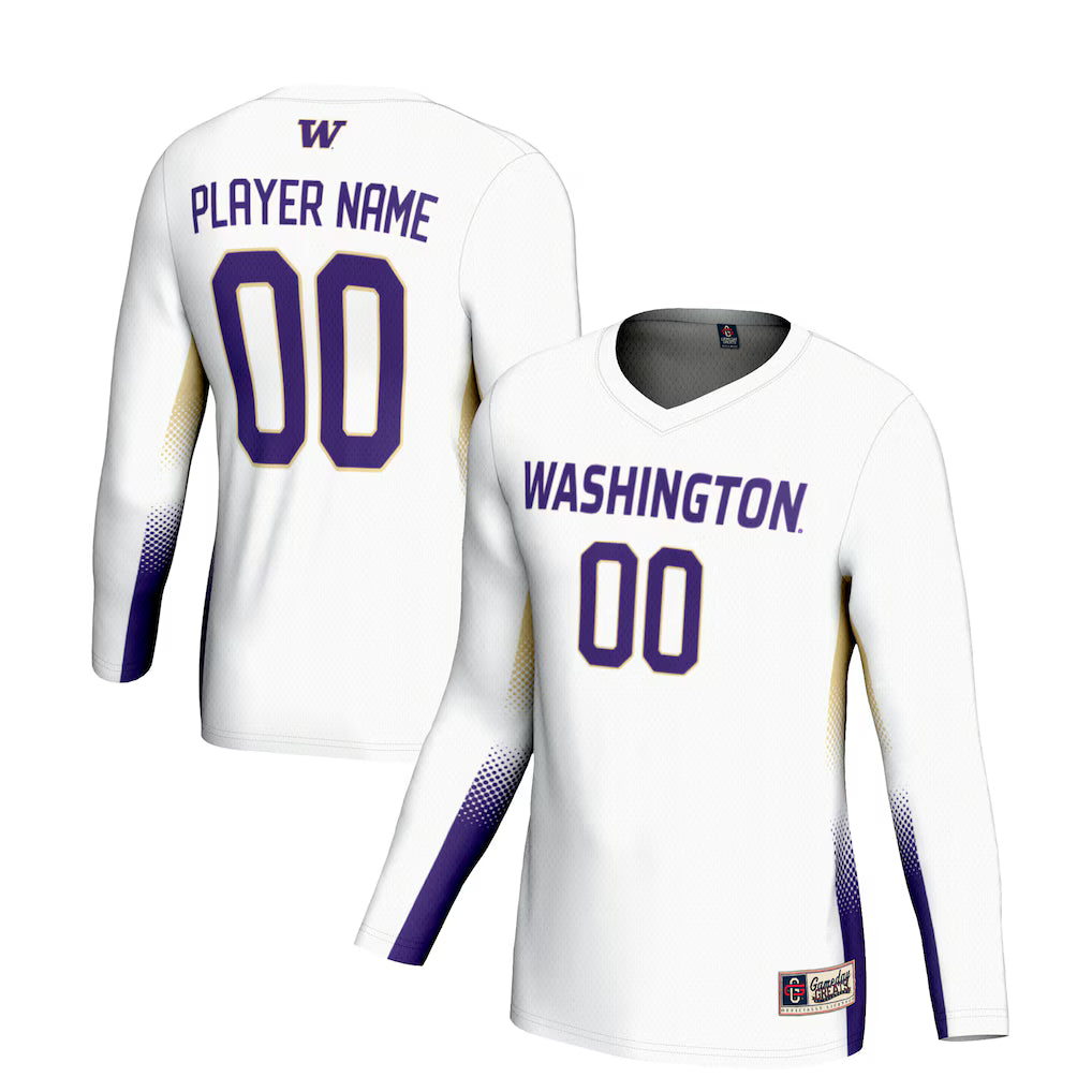 Washington Huskies GameDay Greats NIL Lightweight Volleyball Jersey - White -