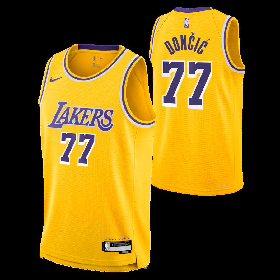 Luka DonÄiÄ Los Angeles Lakers Unisex Swingman Jersey - Icon Edition - Gold