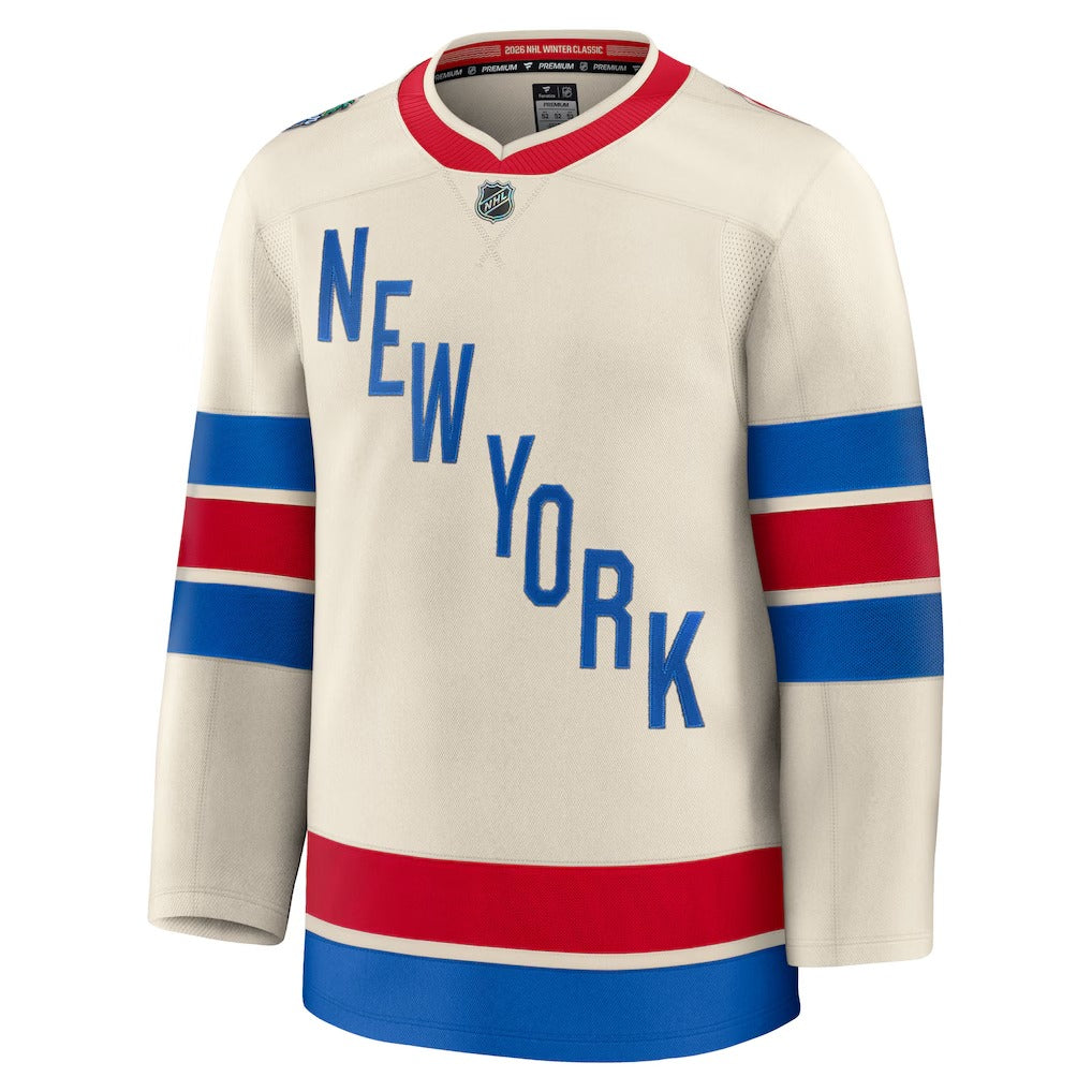 Hockey jersey with 'New York' text on a white background