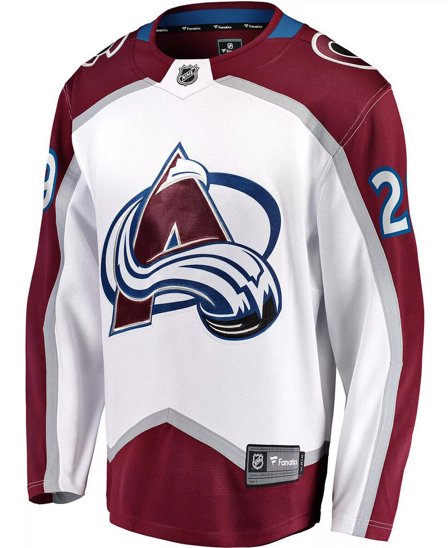 Nathan MacKinnon Colorado Avalanche 29 jersey sleeve detail