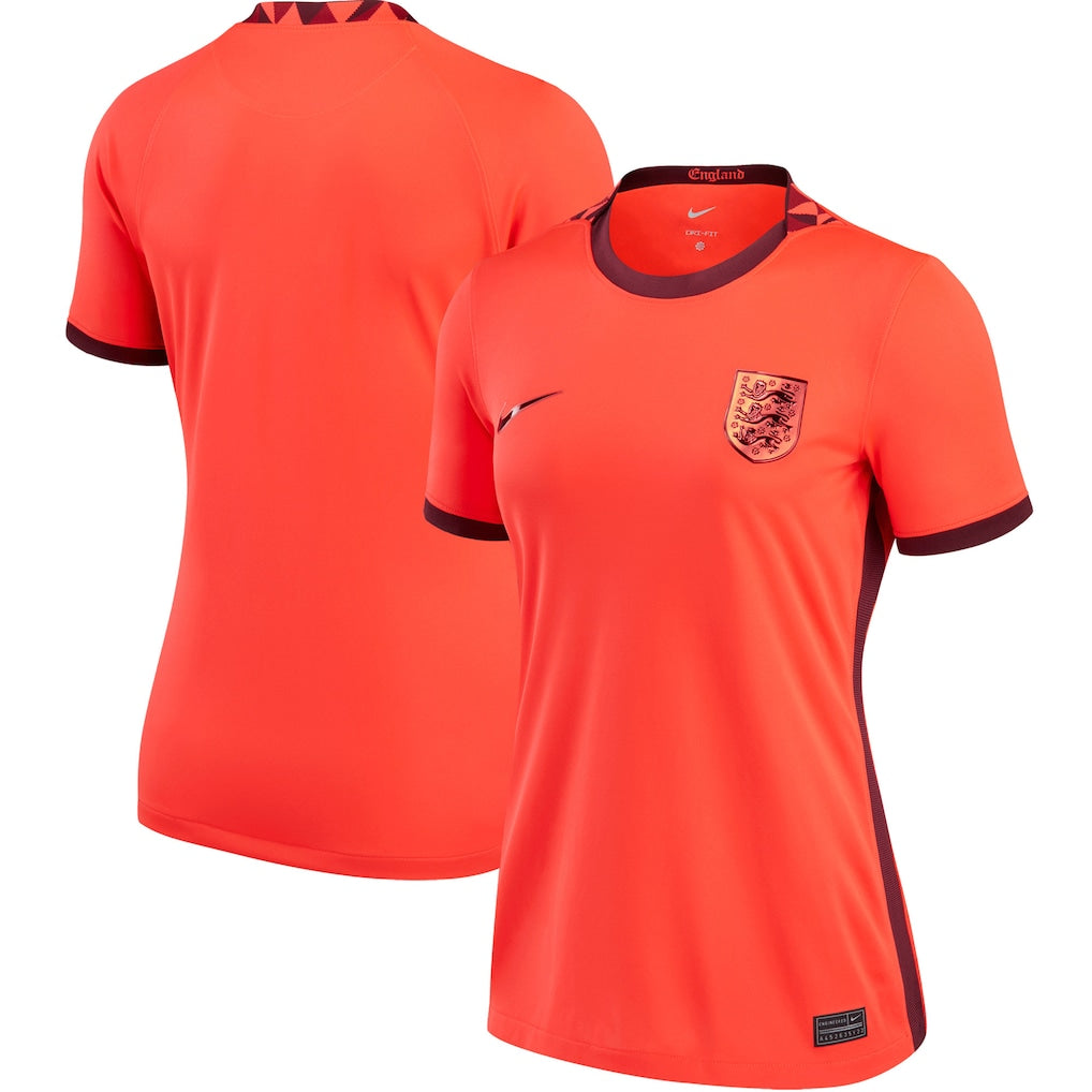 England Women's National Team Women's 2025/26 Away  Blank Jersey - Red