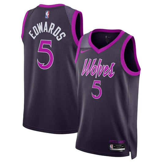 Anthony Edwards Minnesota Timberwolves 2025/26 Swingman Jersey - Purple - City Edition