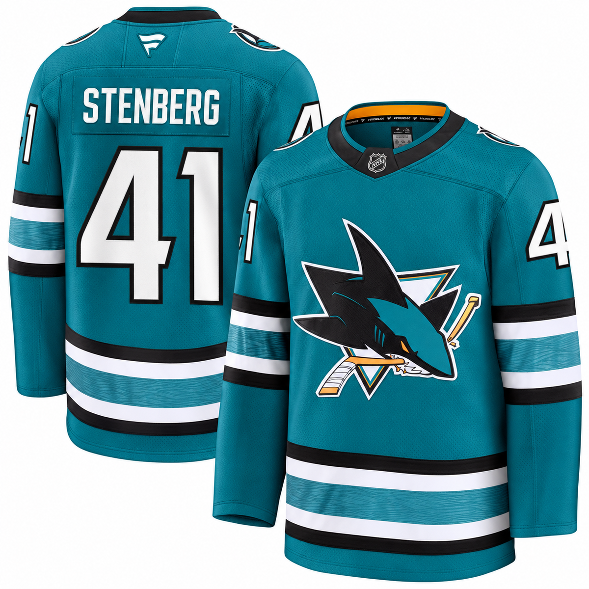 Ivar Stenberg #41 San Jose Sharks Hockey Jersey