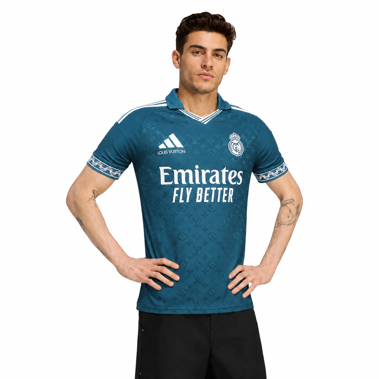 RM x LV Monogram Edition Replica Soccer Jersey 2026-27