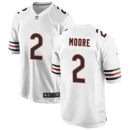 DJ Moore #2 Chicago Bears Football Jersey - White